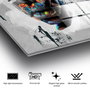 Wallity UV-799 Cuadro Decorativo de Vidrio Templado Multicolor 70 x 100 cm